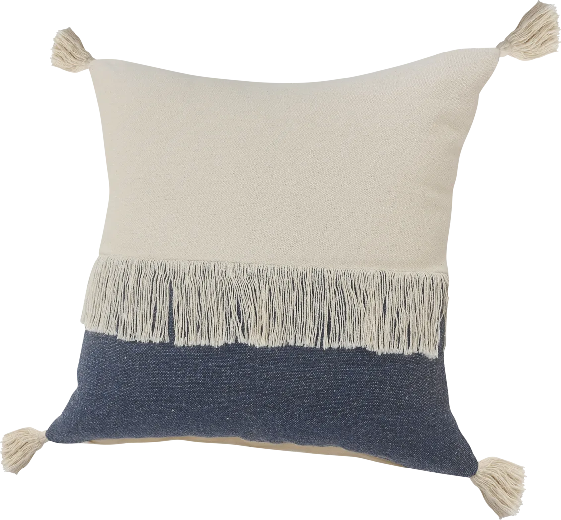 Isaam Cream/Navy Pillow, Set of 2 - Thumbnail - Image 8