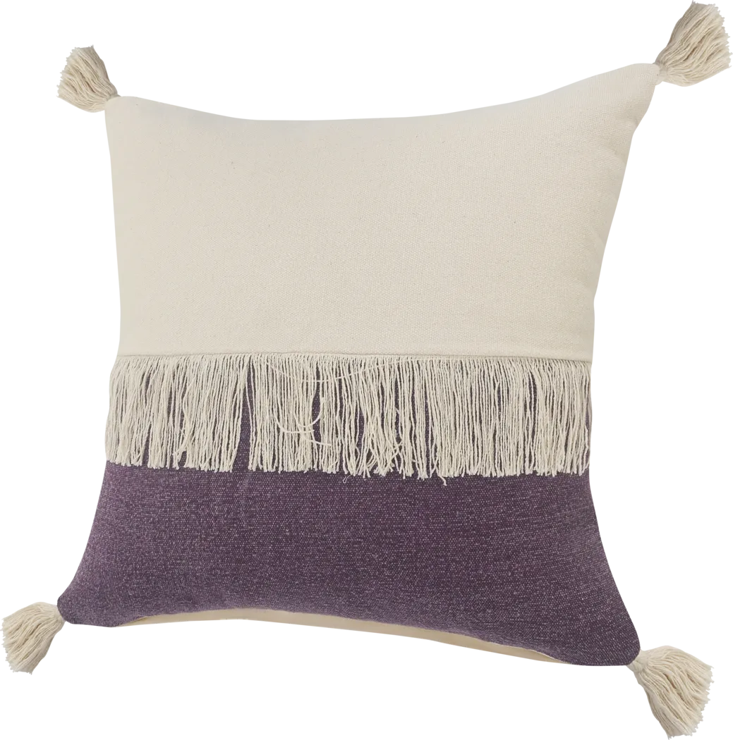 Isaam Cream/Purple Pillow, Set of 2 - Thumbnail - Image 6