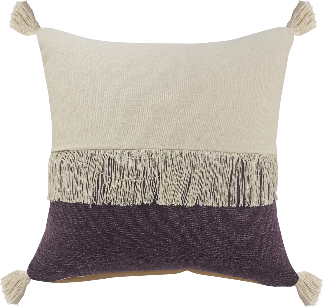 Isaam Cream/Purple Pillow, Set of 2 - Thumbnail - Image 7