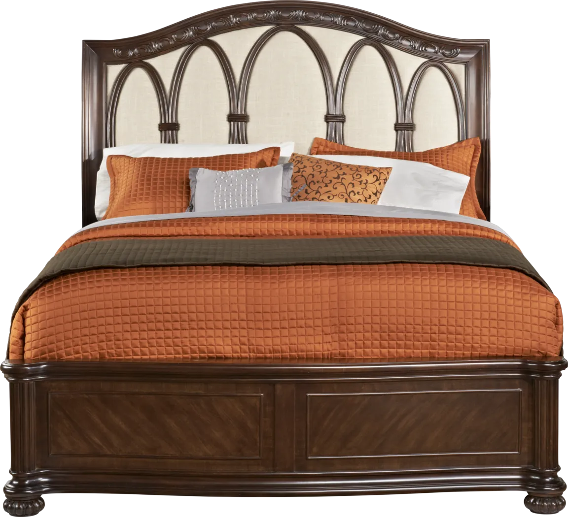 Isabella Dark Umber 3 Pc King Sleigh Bed - Thumbnail - Image 1
