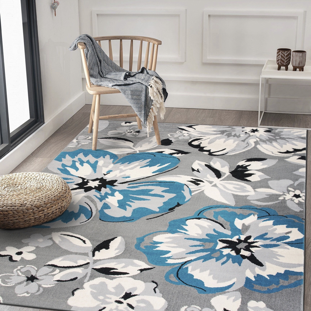 Iselana I Blue 5' x 7' Rug - Thumbnail - Image 6