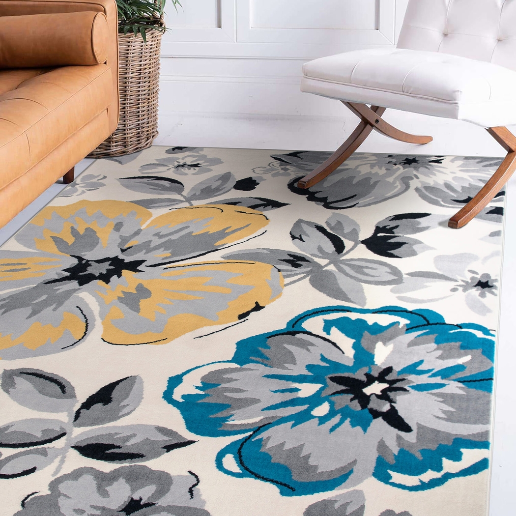 Iselana I Cream 7'6 x 9'5 Rug - Thumbnail - Image 4