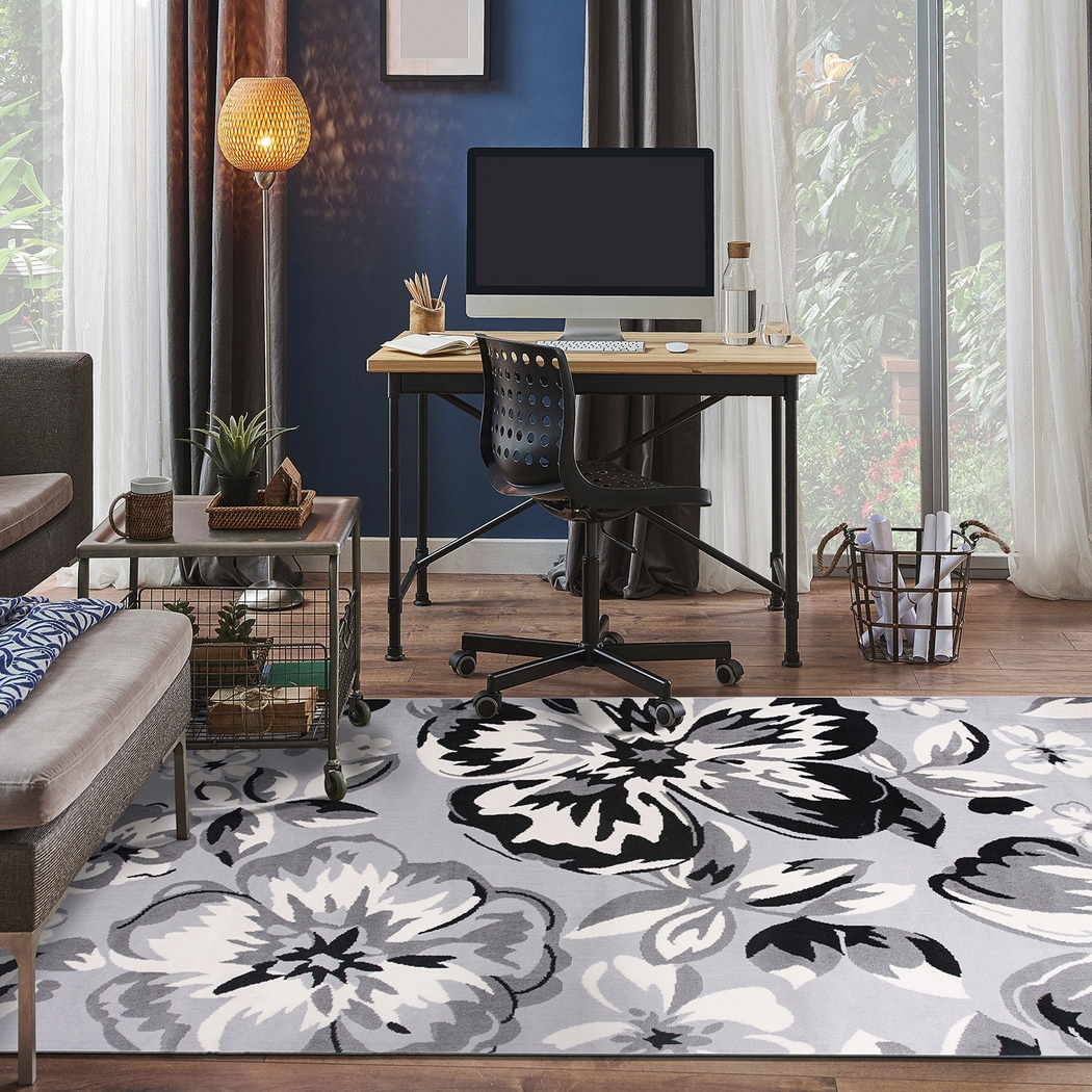 Iselana I Gray 5' x 7' Rug - Thumbnail - Image 6