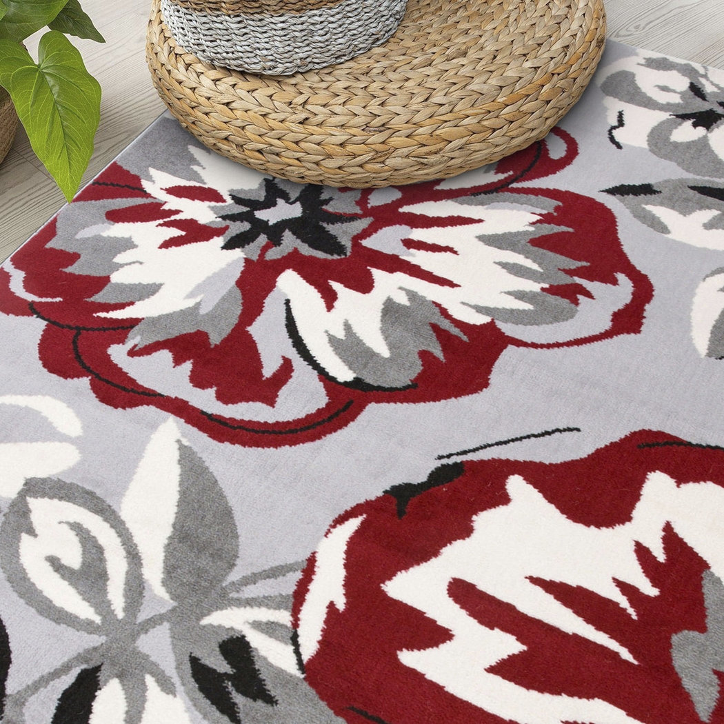 Iselana I Red 5' x 7' Rug - Thumbnail - Image 8