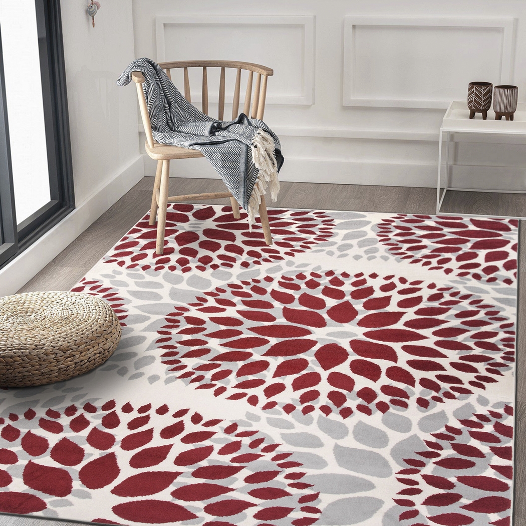 Iselana II Red 5' x 7' Rug - Thumbnail - Image 3