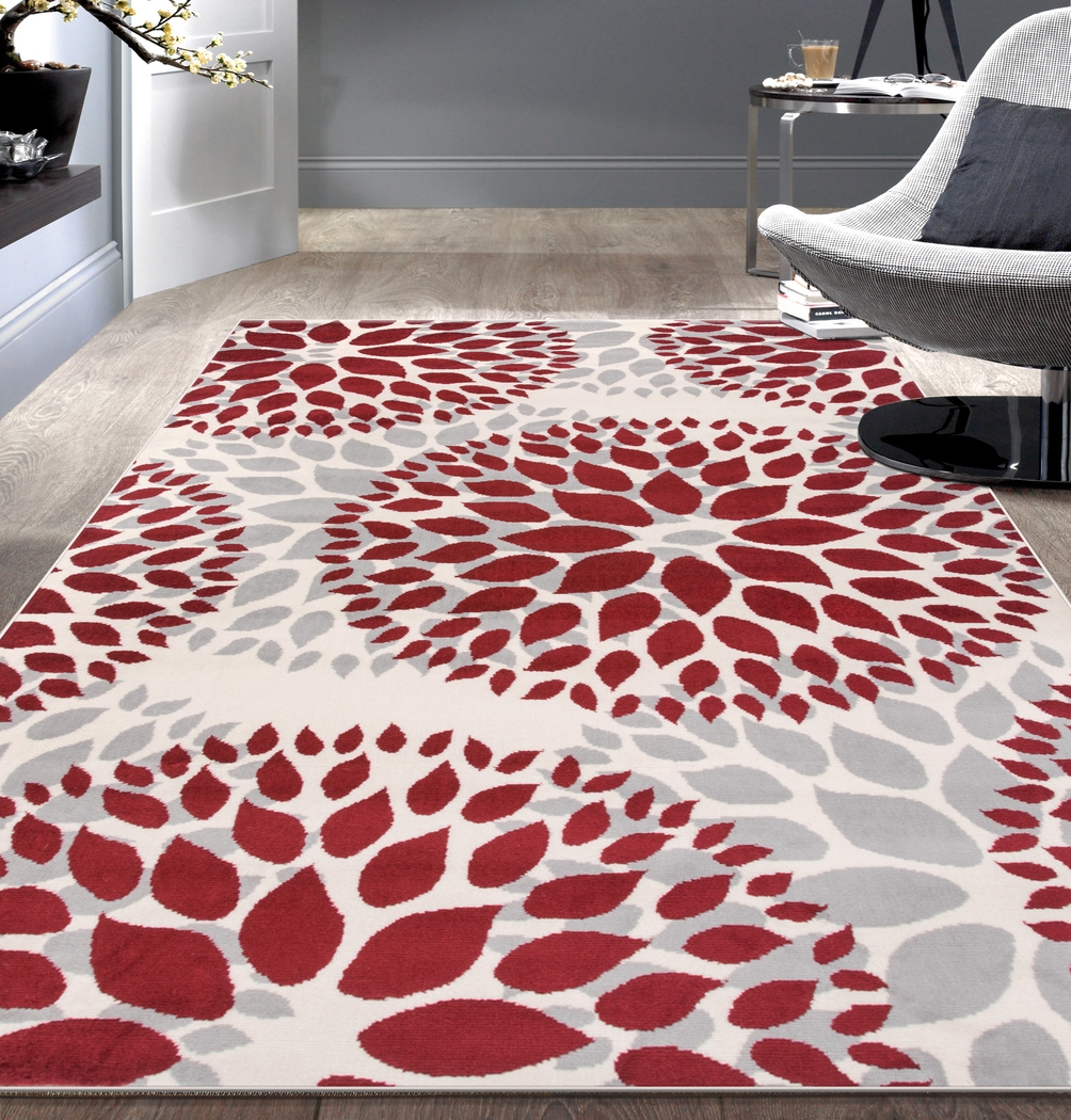 Iselana II Red 5' x 7' Rug - Thumbnail - Image 4