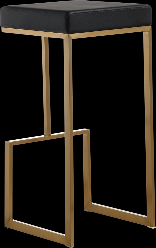 Isellan Black Barstool, Set of 2 - Thumbnail - Image 2