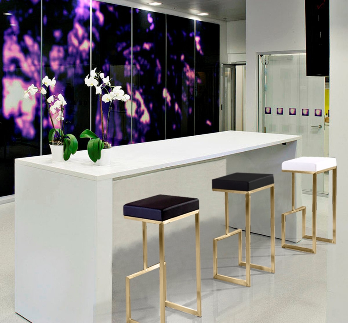 Isellan Black Barstool, Set of 2 - Thumbnail - Image 9