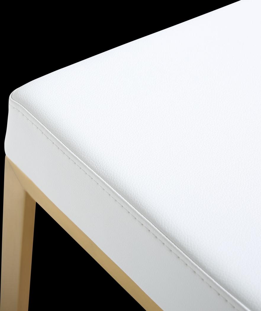 Isellan White Barstool, Set of 2 - Thumbnail - Image 4