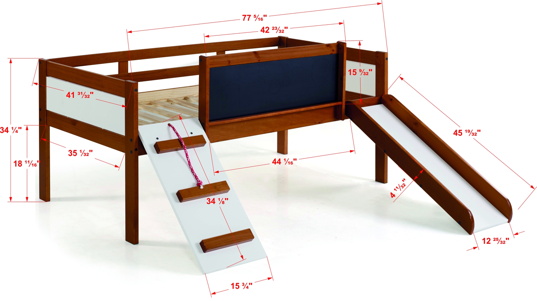 Isherwood Brown Twin Low Loft Bed - Thumbnail - Image 9