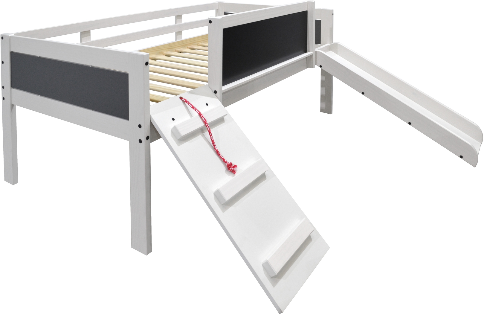 Isherwood Dark Gray Twin Low Loft Bed - Thumbnail - Image 3