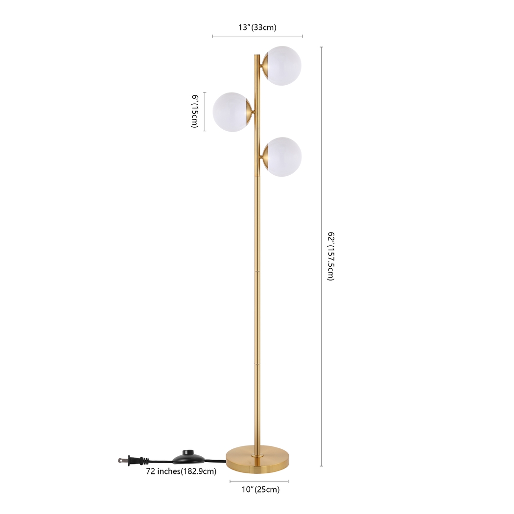 Isidore Cay Gold Floor Lamp - Thumbnail - Image 2
