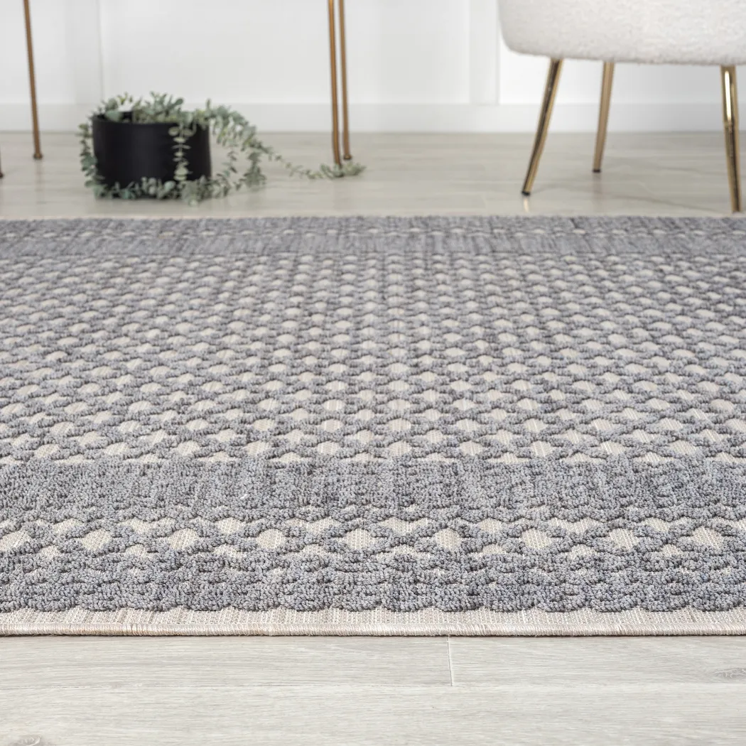 Isioco Blue 7'10 x 9'10 Indoor/Outdoor Rug - Image 8