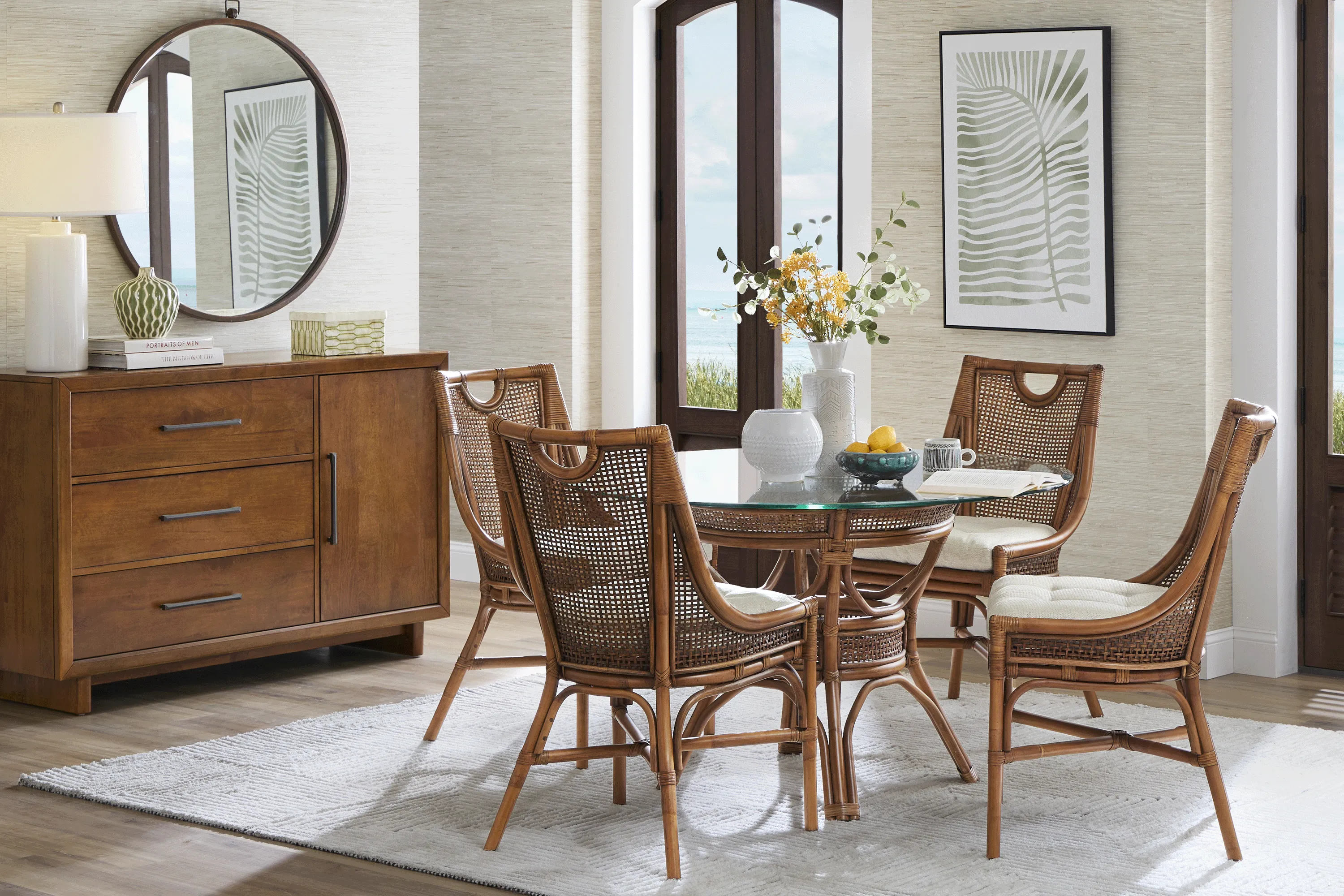 Isla Bay Brown 5 Pc Round Dining Room - Thumbnail - Image 1