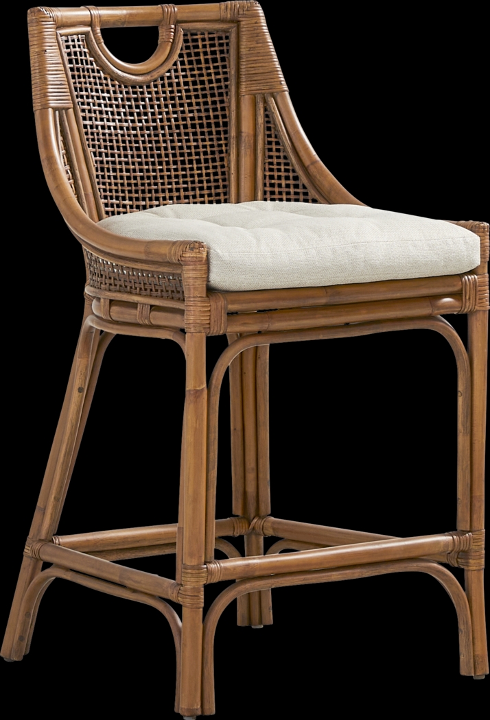 Isla Bay Brown Counter Height Stool - Thumbnail - Image 1