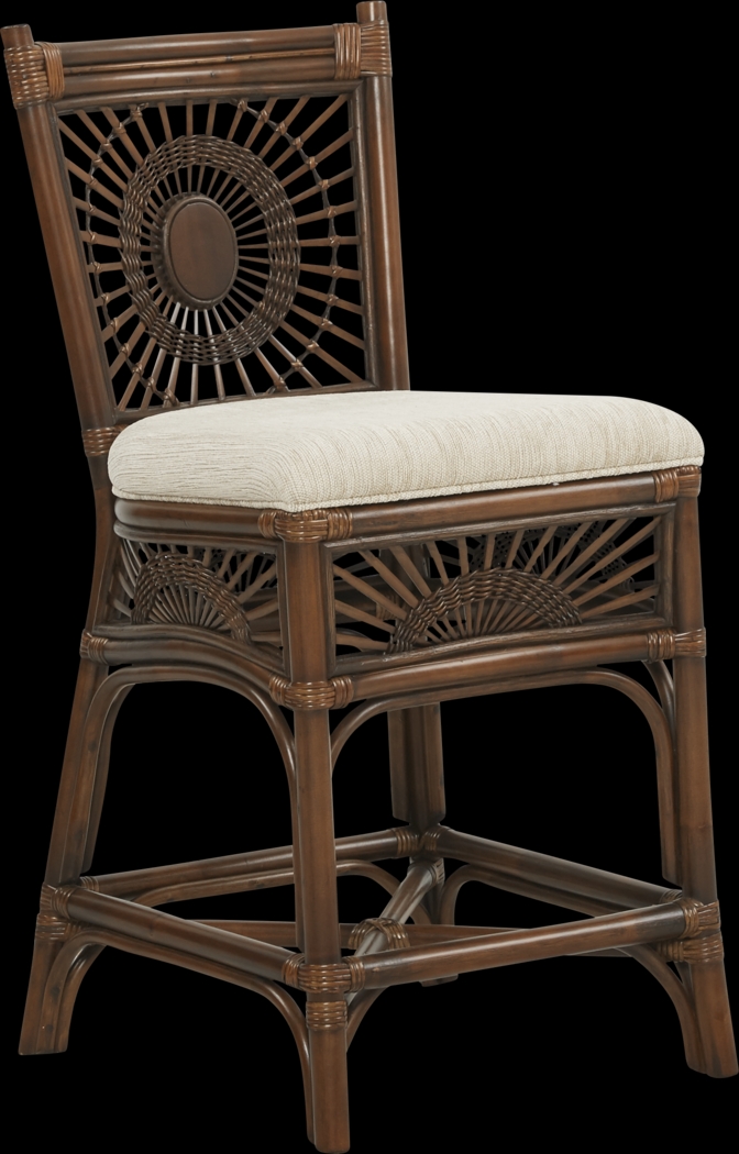 Island Sunrise Brown Counter Height Stool - Thumbnail - Image 1