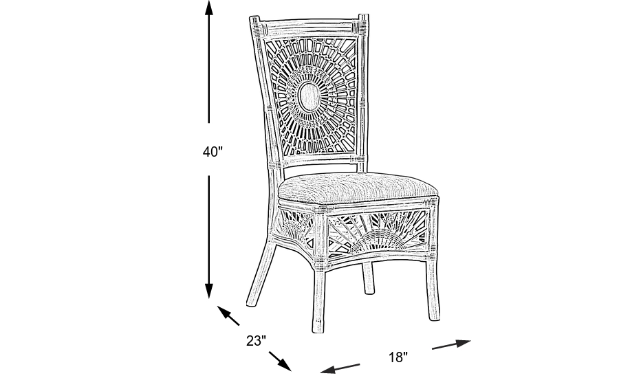 Dimension Image. Please refer to the Dimension Tab on this page for dimension details.