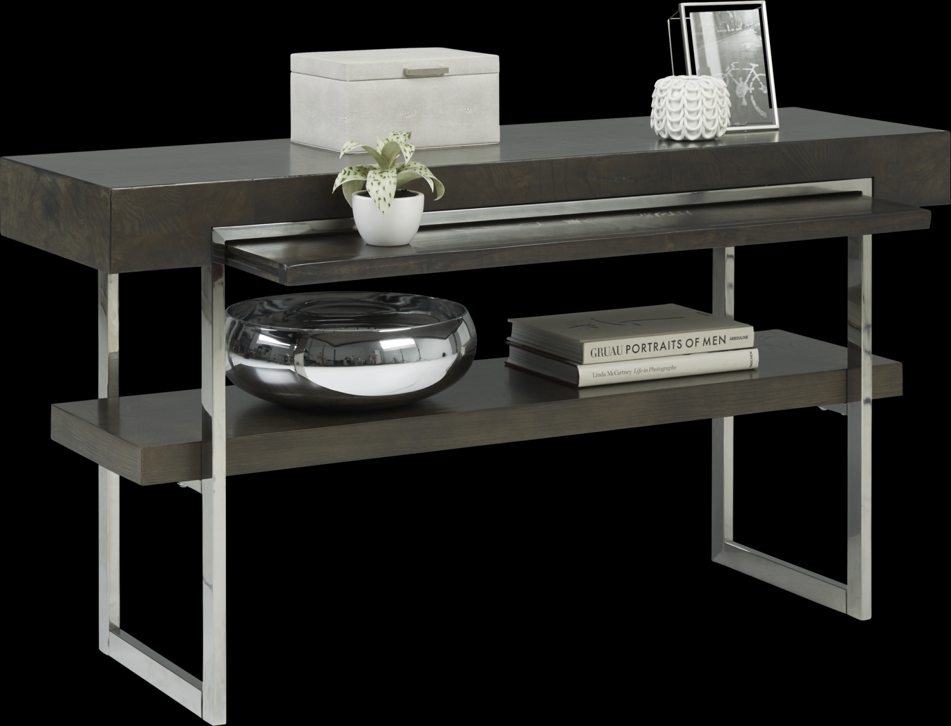 Isleen Gray Sofa Table - Thumbnail - Image 2