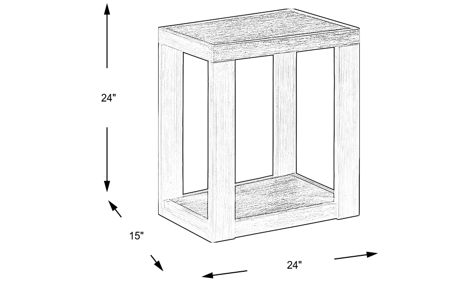Dimension Image. Please refer to the Dimension Tab on this page for dimension details.