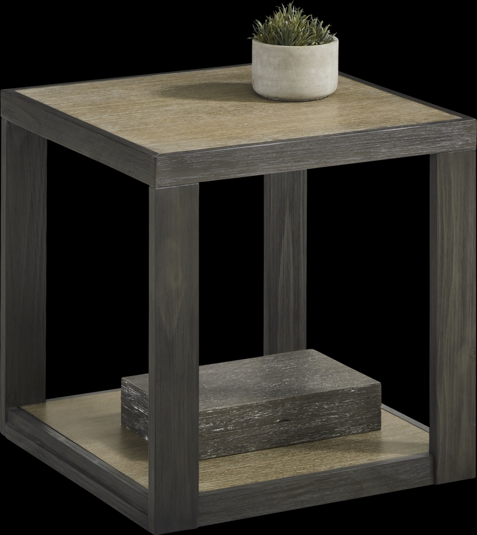 Isley Dark Brown End Table - Thumbnail - Image 2
