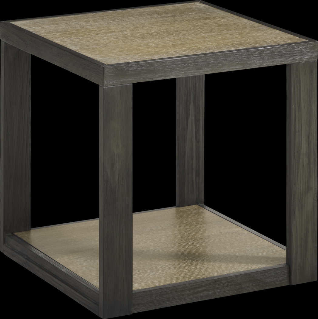 Isley Dark Brown End Table - Thumbnail - Image 1