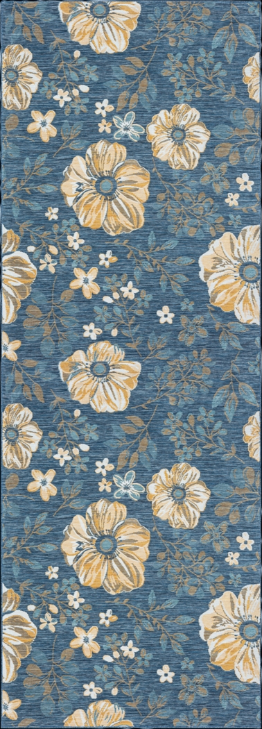 Ismaela Blue 2' x 8' Indoor/Outdoor Runner Rug - Thumbnail - Image 1
