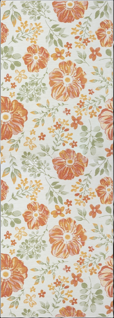 Ismaela Ivory 2' x 8' Indoor/Outdoor Runner Rug - Thumbnail - Image 1