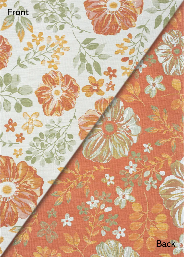 Ismaela Ivory 5'3 x 7' Indoor/Outdoor Rug - Thumbnail - Image 4