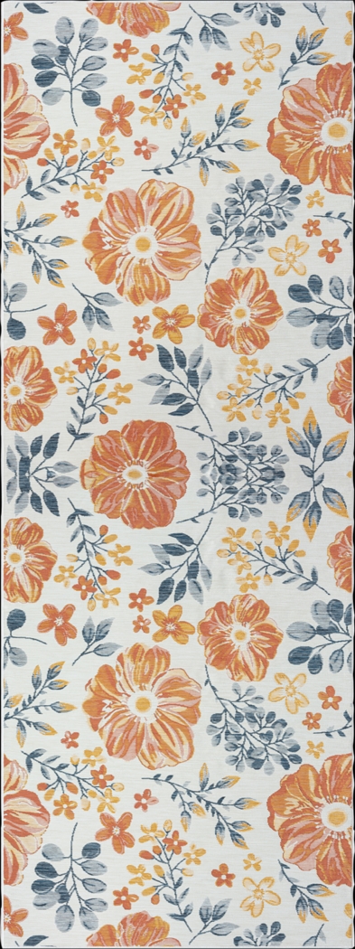 Ismaela Orange 2' x 8' Indoor/Outdoor Runner Rug - Thumbnail - Image 1