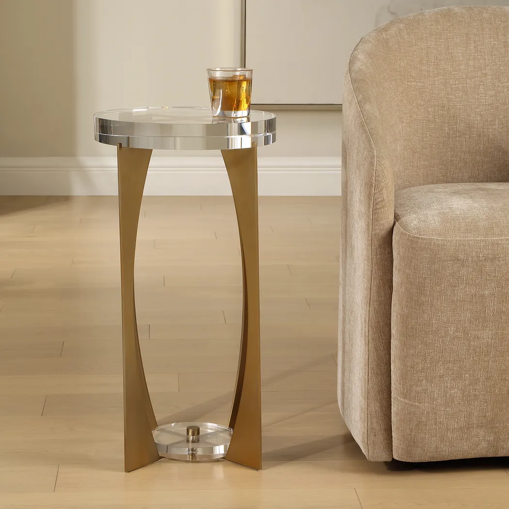 Ismet Clear Accent Table - Thumbnail - Image 2