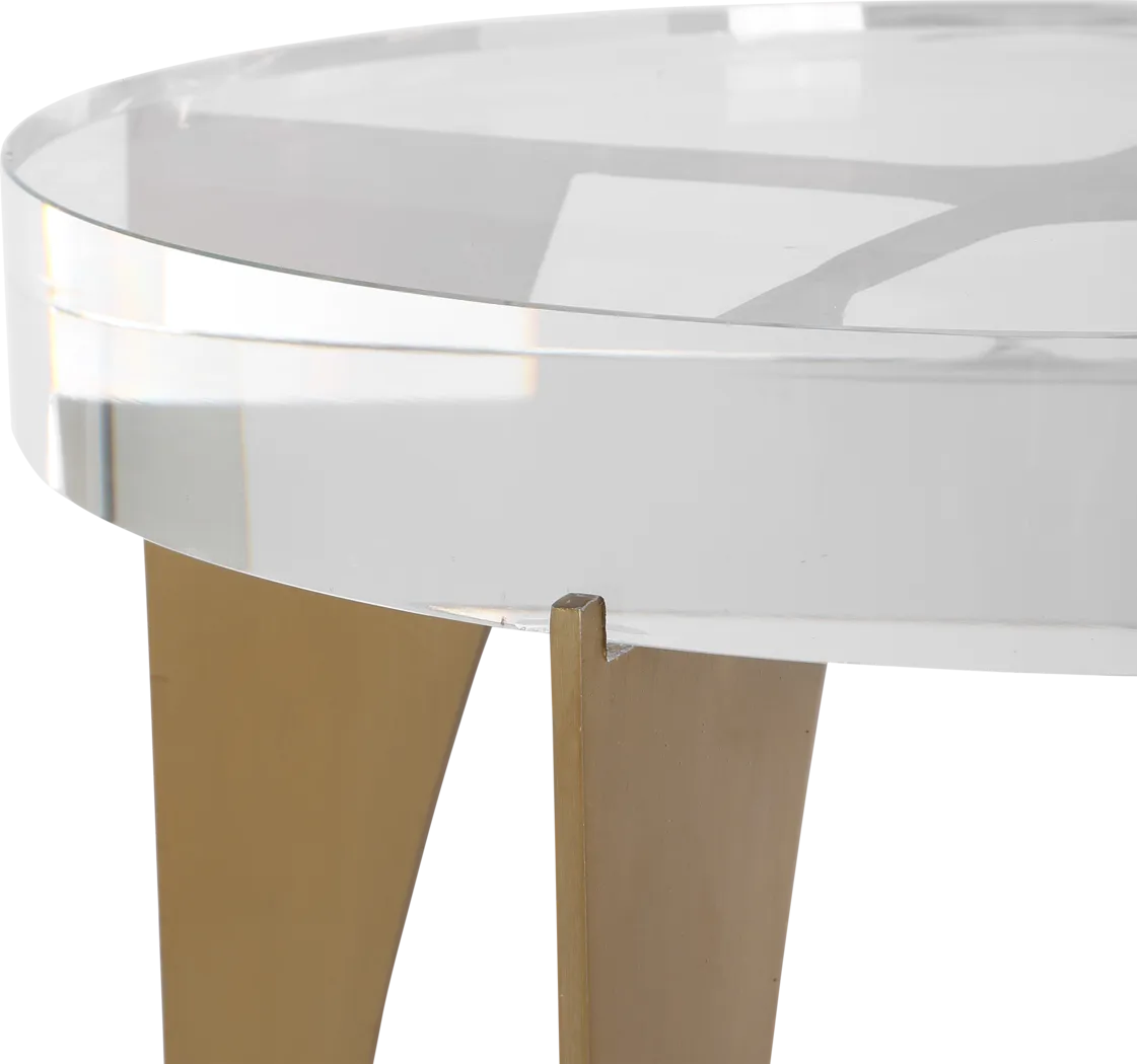 Ismet Clear Accent Table - Thumbnail - Image 3