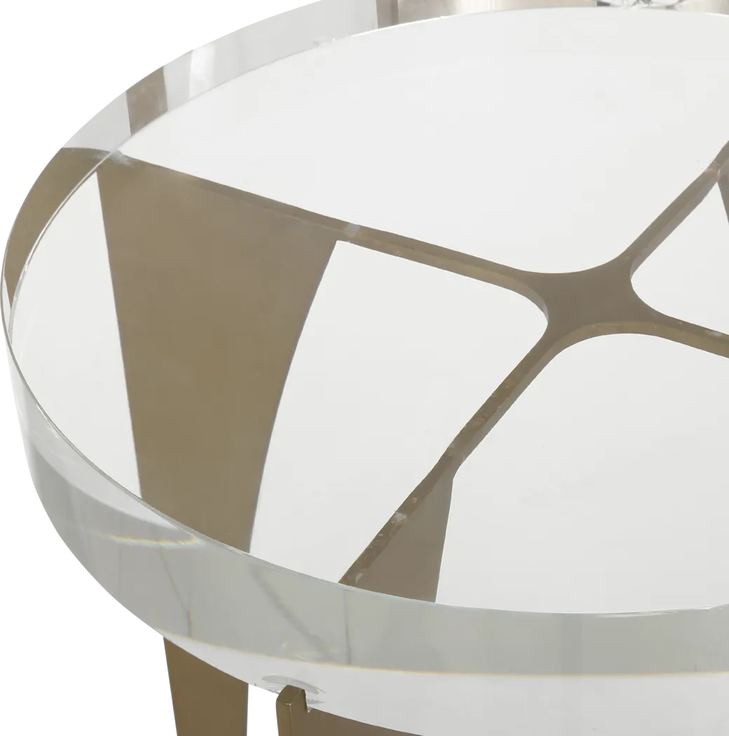 Ismet Clear Accent Table - Thumbnail - Image 5