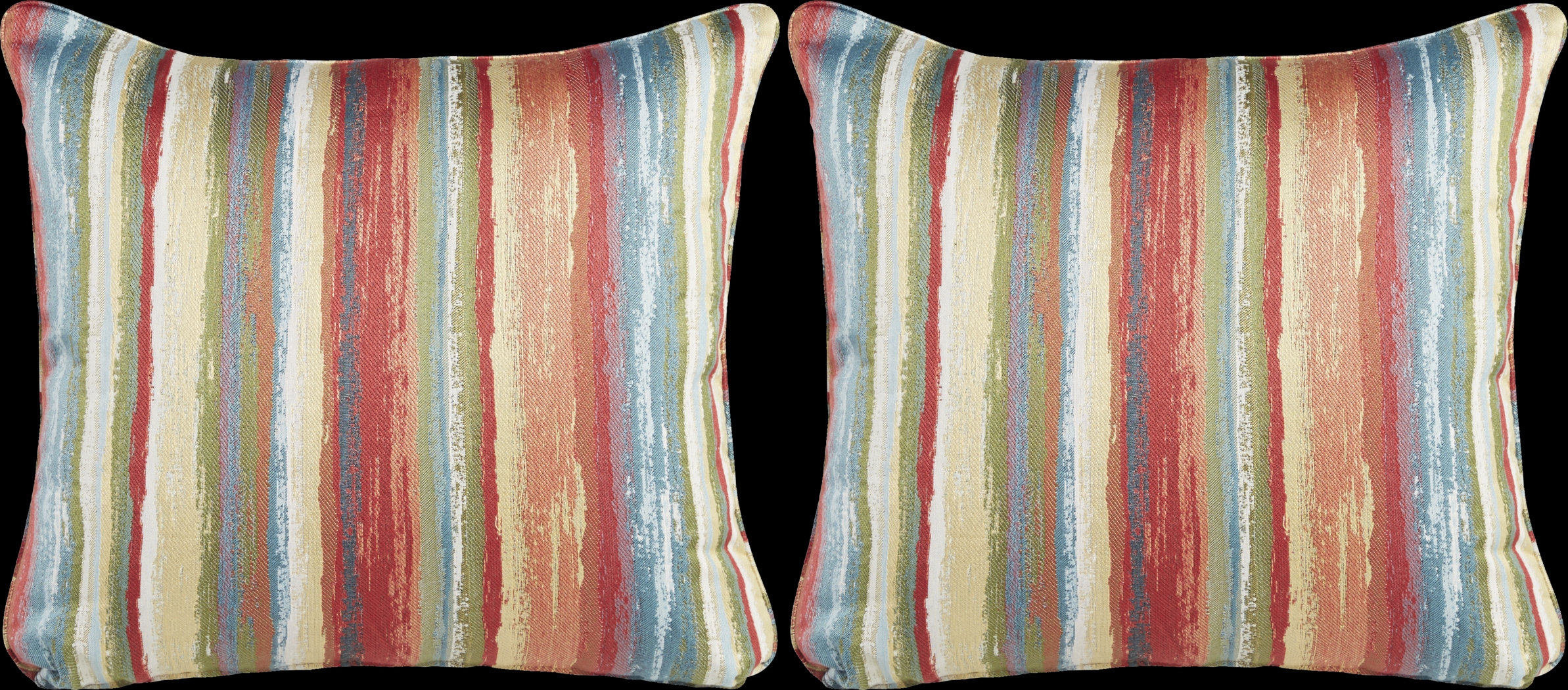 Painterly Stripe Accent Pillow (Set of 2) - Thumbnail - Image 1
