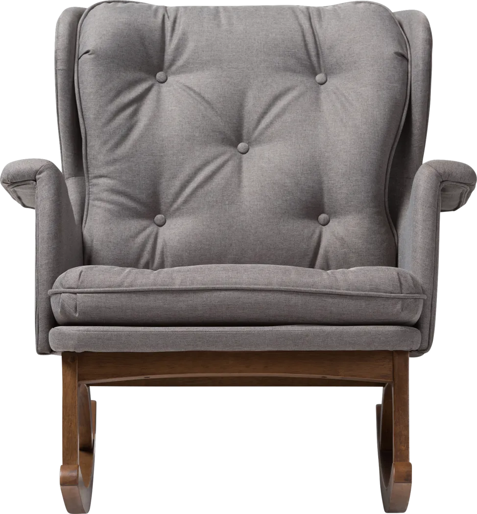 Isolde Gray Accent Chair - Thumbnail - Image 4