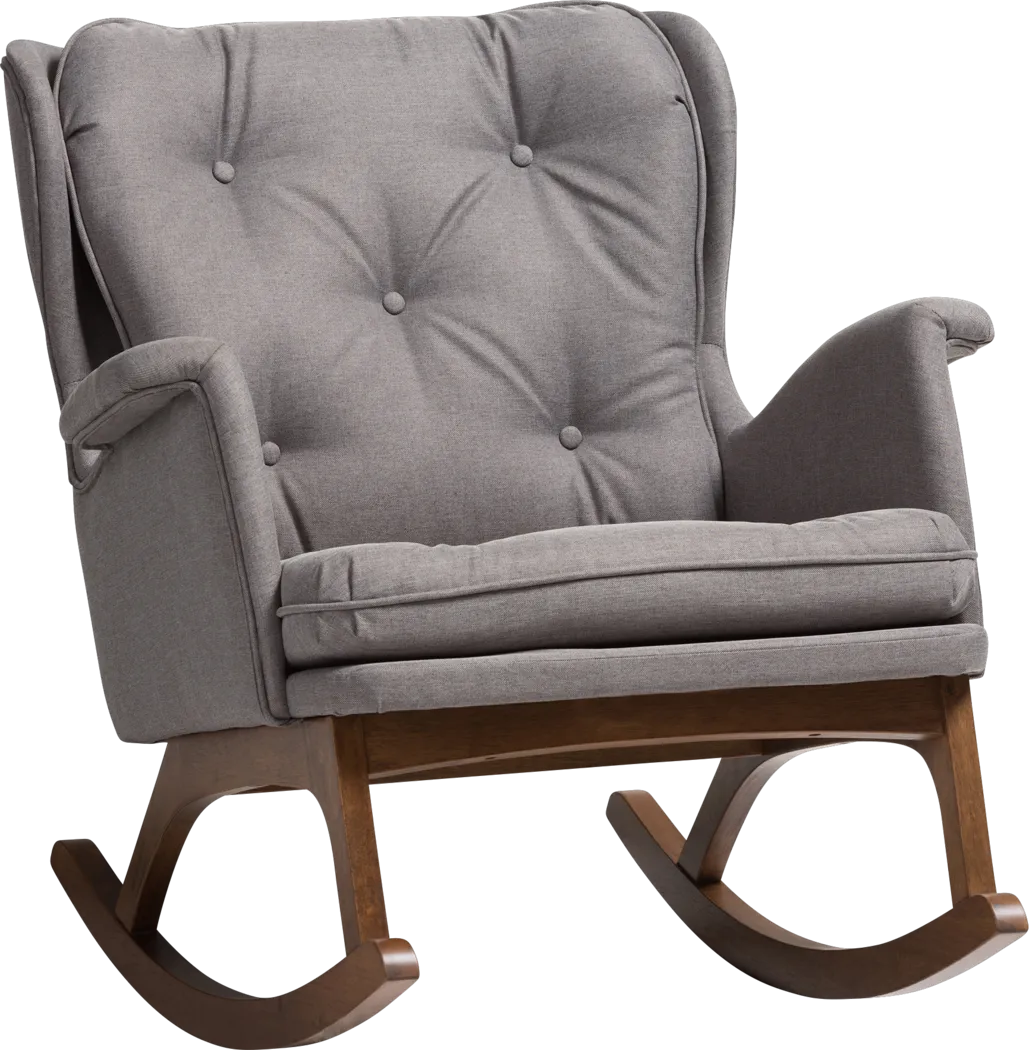 Isolde Gray Accent Chair - Thumbnail - Image 1