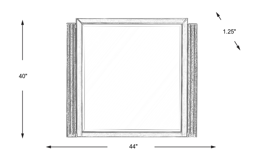 Dimension Image. Please refer to the Dimension Tab on this page for dimension details.