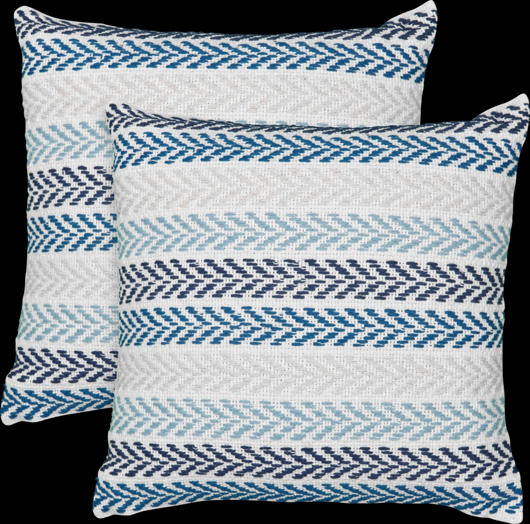 Istarie Blue Accent Pillow Set of 2 - Thumbnail - Image 1
