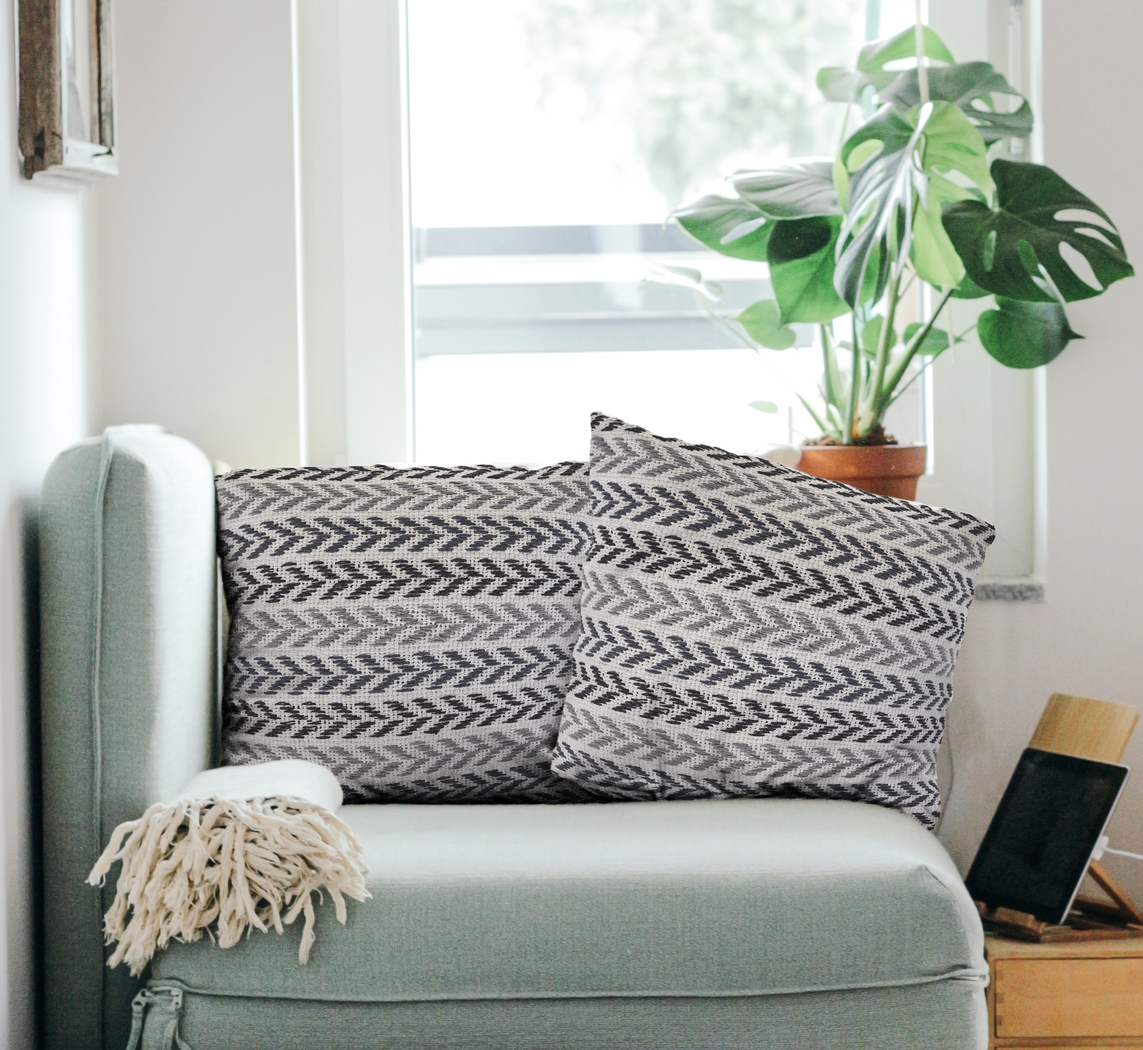 Istarie Charcoal Accent Pillow Set of 2 - Thumbnail - Image 2