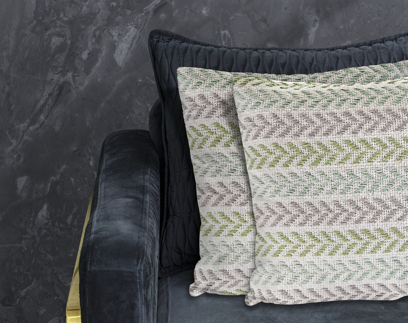 Istarie Green Accent Pillow Set of 2 - Thumbnail - Image 2