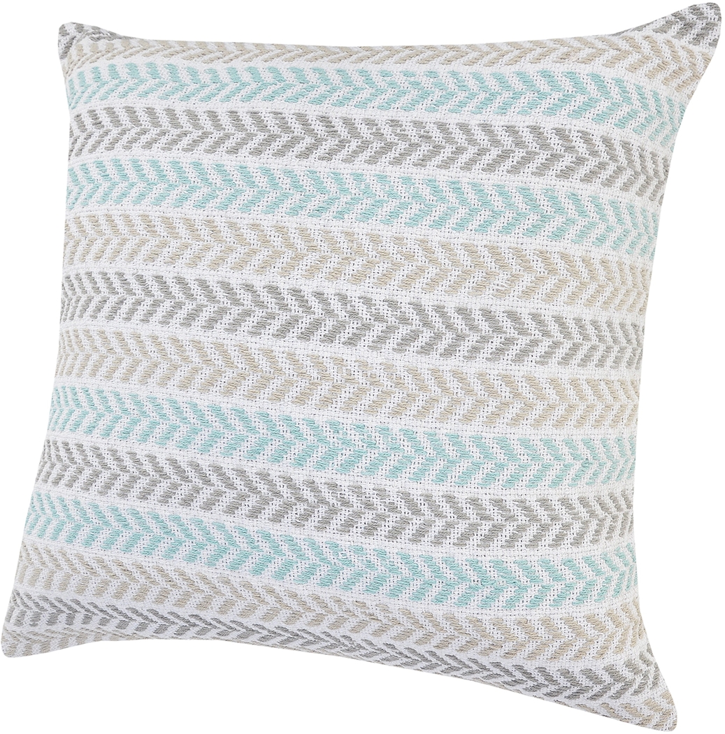 Istarie Turquoise Throw Pillow - Thumbnail - Image 2