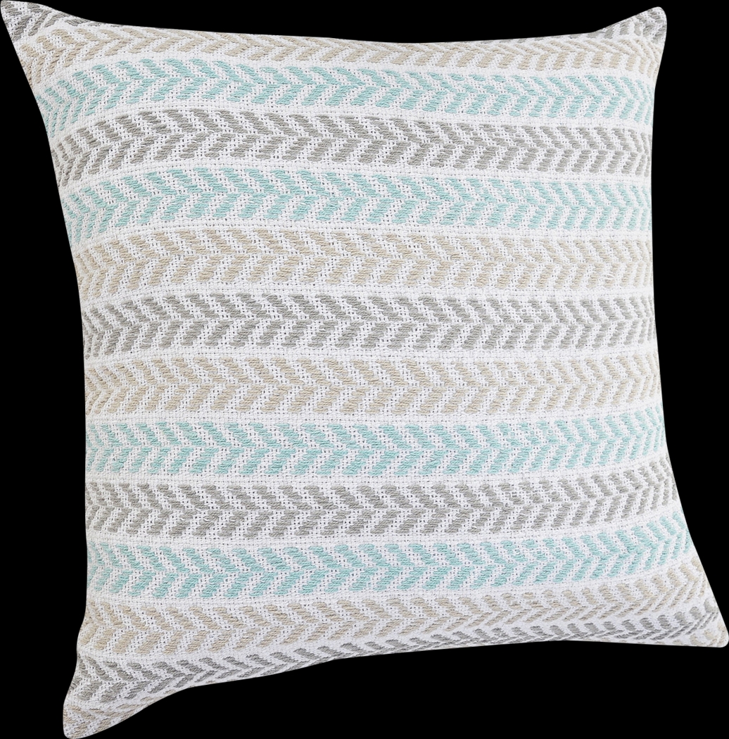 Istarie Turquoise Throw Pillow - Thumbnail - Image 1