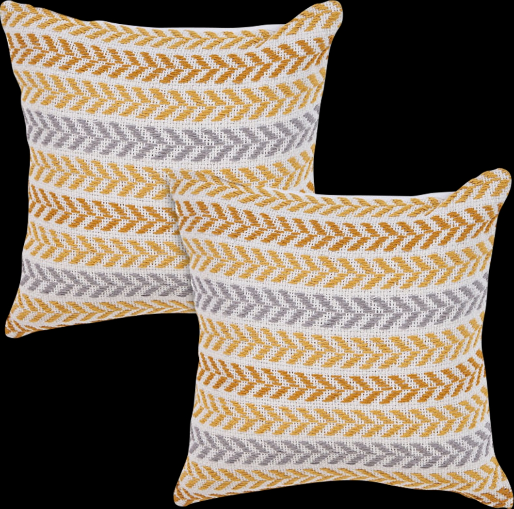 Istarie Yellow Accent Pillow Set of 2 - Thumbnail - Image 1