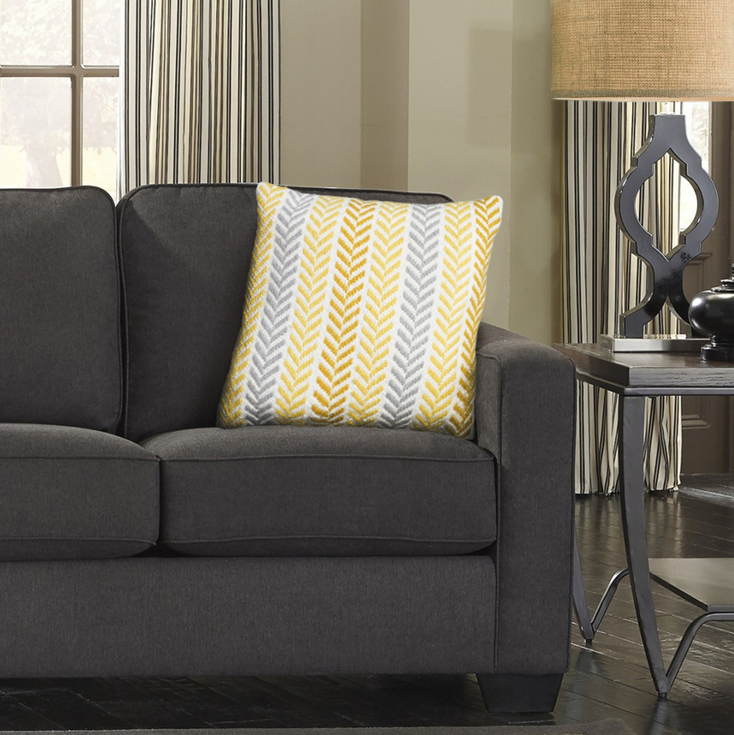 Istarie Yellow Throw Pillow - Thumbnail - Image 4