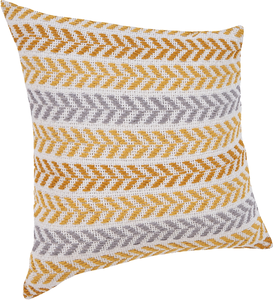 Istarie Yellow Throw Pillow - Thumbnail - Image 6