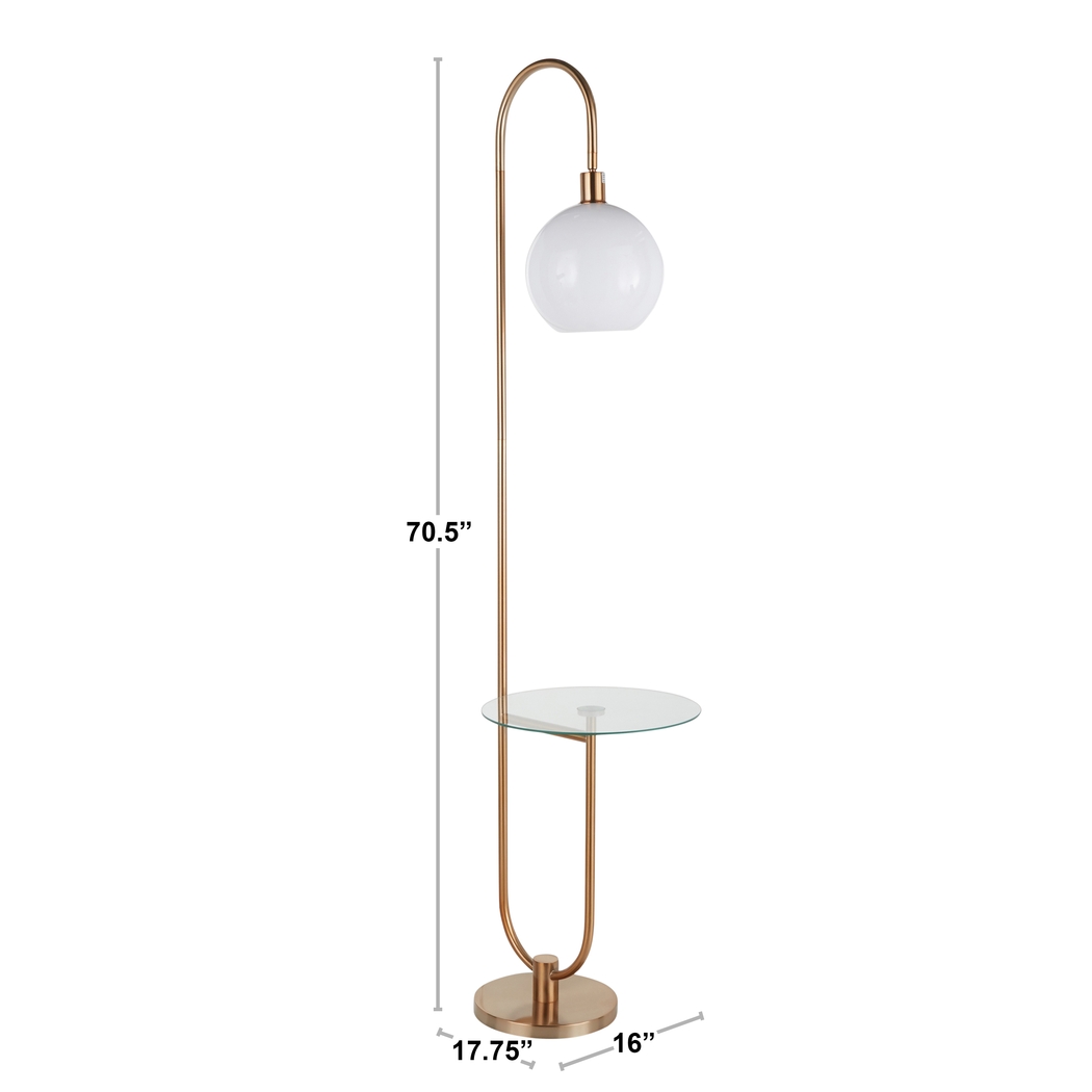Iswald Gold Floor Lamp - Thumbnail - Image 10