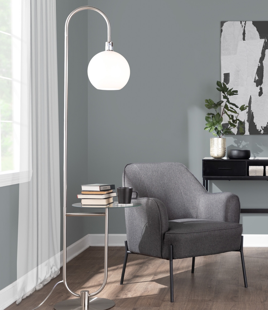 Iswald Steel Floor Lamp - Thumbnail - Image 2