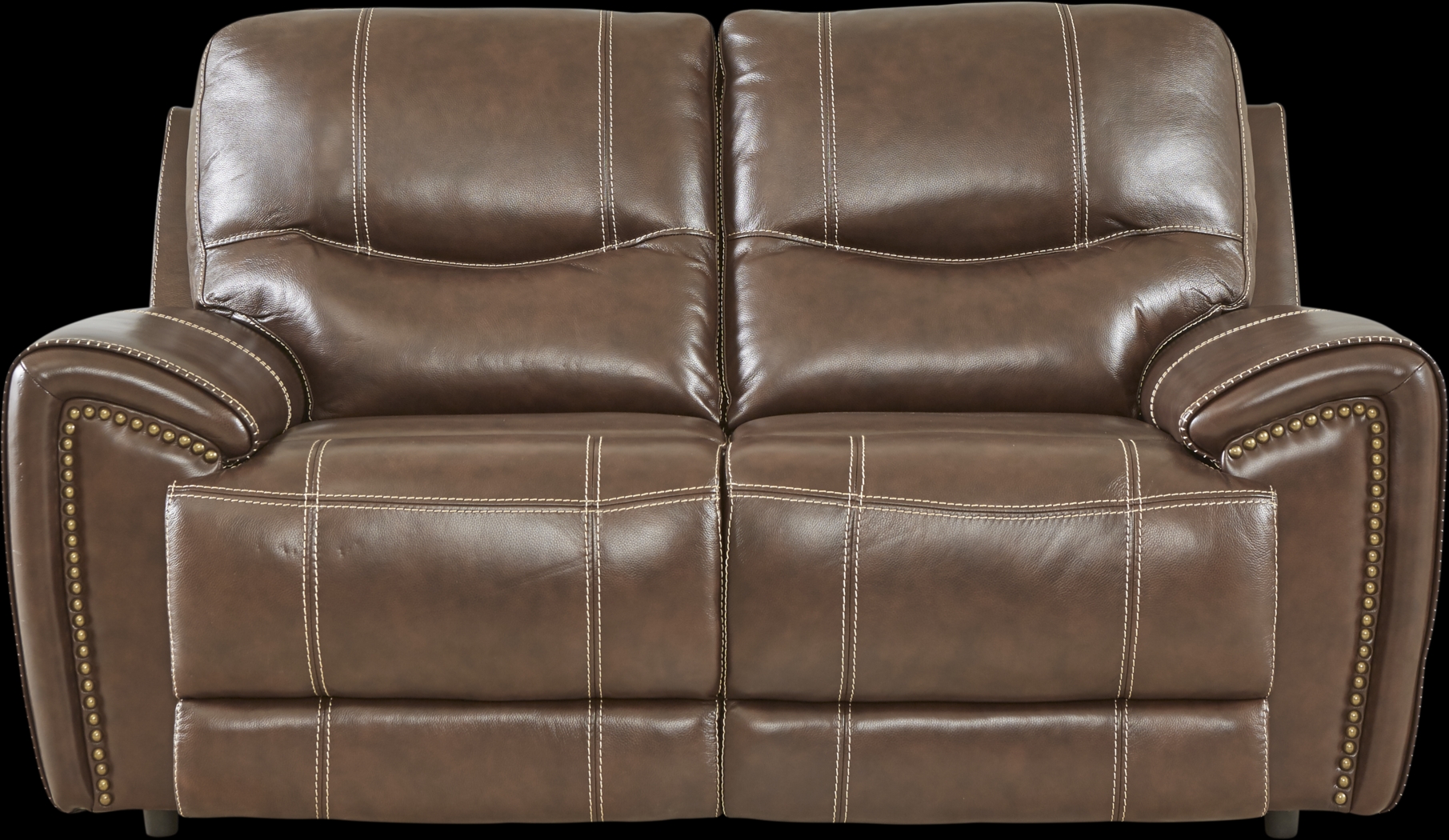 Italo Brown Leather 5 Pc Living Room with Reclining Sofa - Thumbnail - Image 4