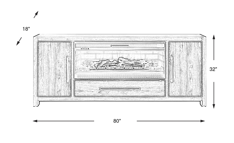 Dimension Image. Please refer to the Dimension Tab on this page for dimension details.