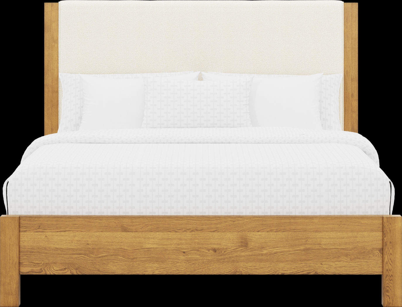 Ithaca Natural 5 Pc King Upholstered Bedroom - Thumbnail - Image 3