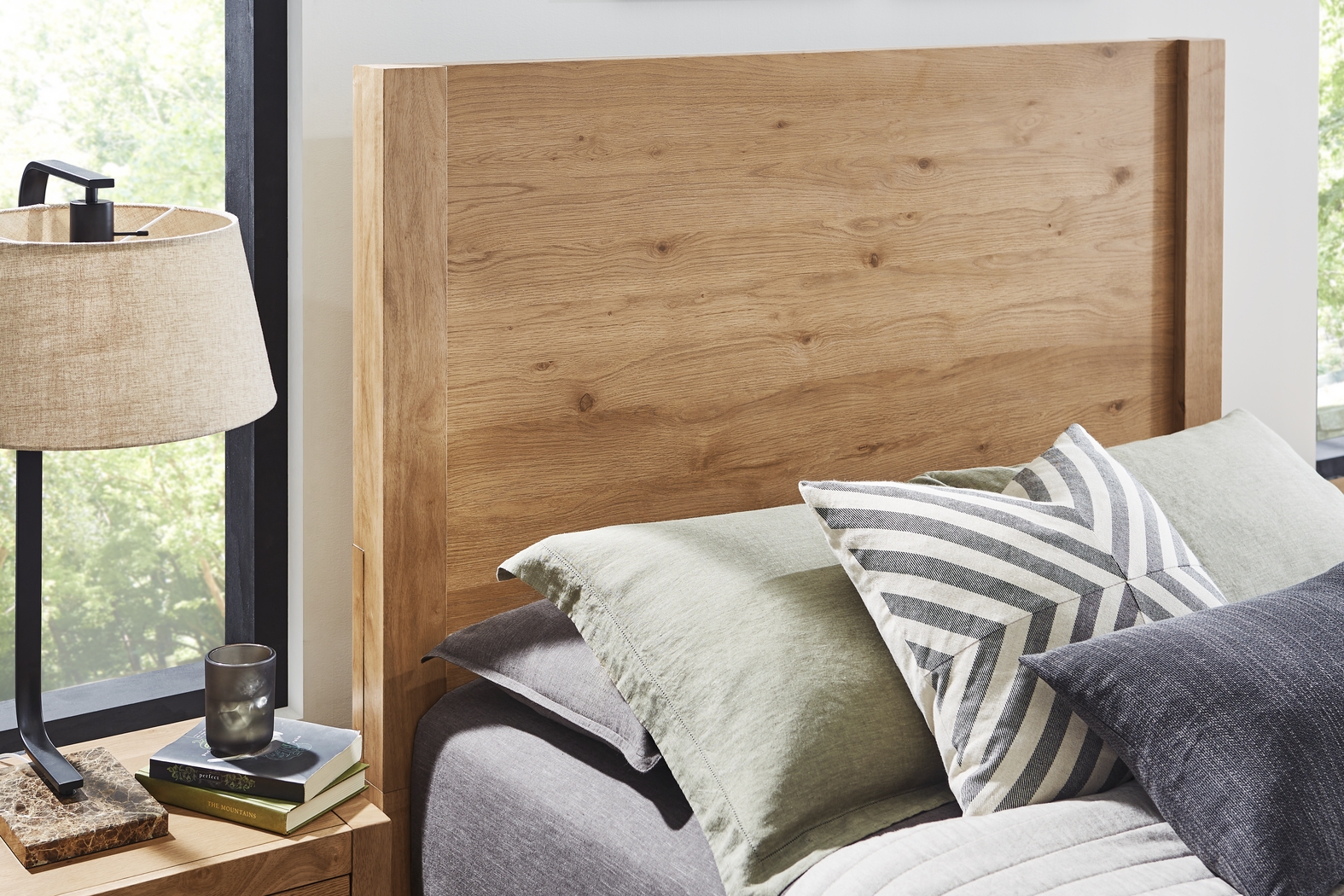 Ithaca Natural 3 Pc Queen Panel Bed - Thumbnail - Image 3